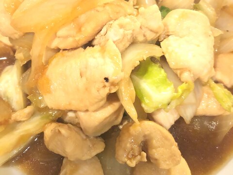 【簡単・スピード】焼き鳥のタレで鳥野菜炒め